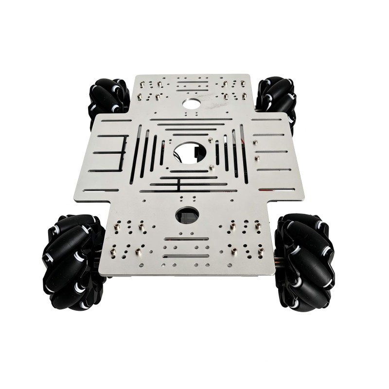 Ros Robot - 15kg積載 4WD メカナムホイール ロボットカーキット 12Vモーター RCタンク