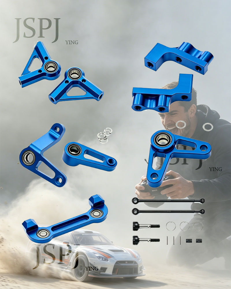 Servo Bracket - メタルアップグレードパーツキット ドライブシャフト サーボマウント ステアリングブリッジ ステアリングアーム タミヤ