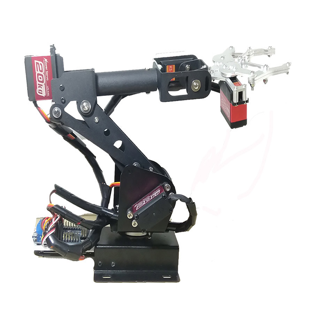 Robot Gripper Claw - PS2コントロール6 DOFロボットアームグリッパークローSTEAMマニピュレーター Arduino STM32ロボット用 6個のサーボ付き プログラム可能なロボットDIYキット