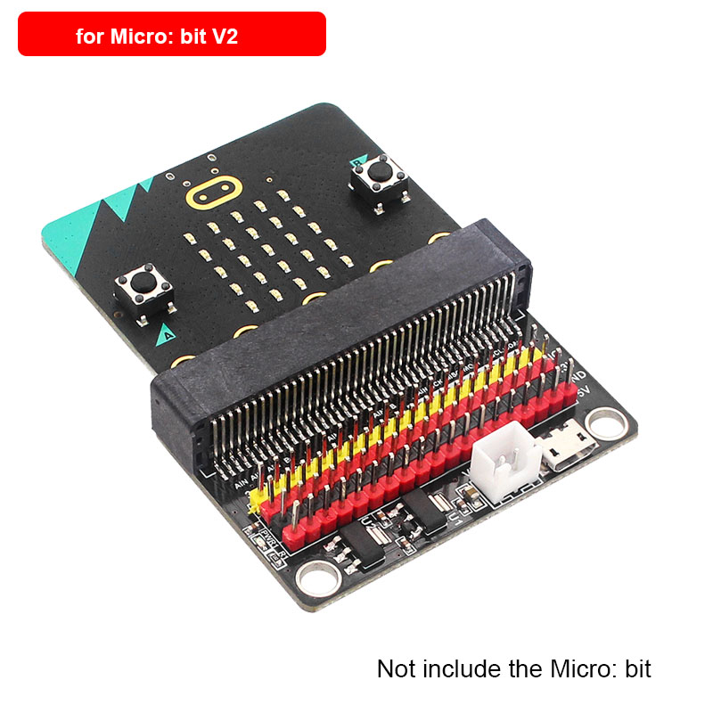 Microbit - マイクロ: ビットV2拡張ボード,3.3v 5v,アダプターio,ブレークアウト,outh Graphicsプログラミング,bbcマイクロ用