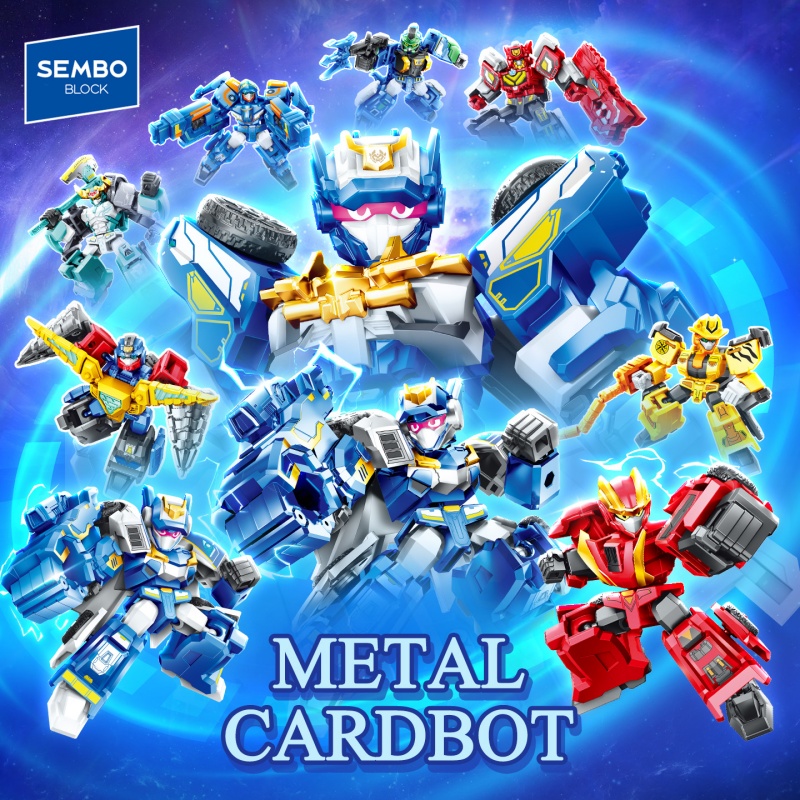 Robot Kit - SEMBO BLOCK クリエイティブ・ブラインドボックス・キット。クールなメカを組み立てるブロック。MOCロボットモデル。コレクション用オーナメント。DIY誕生日プレゼント。