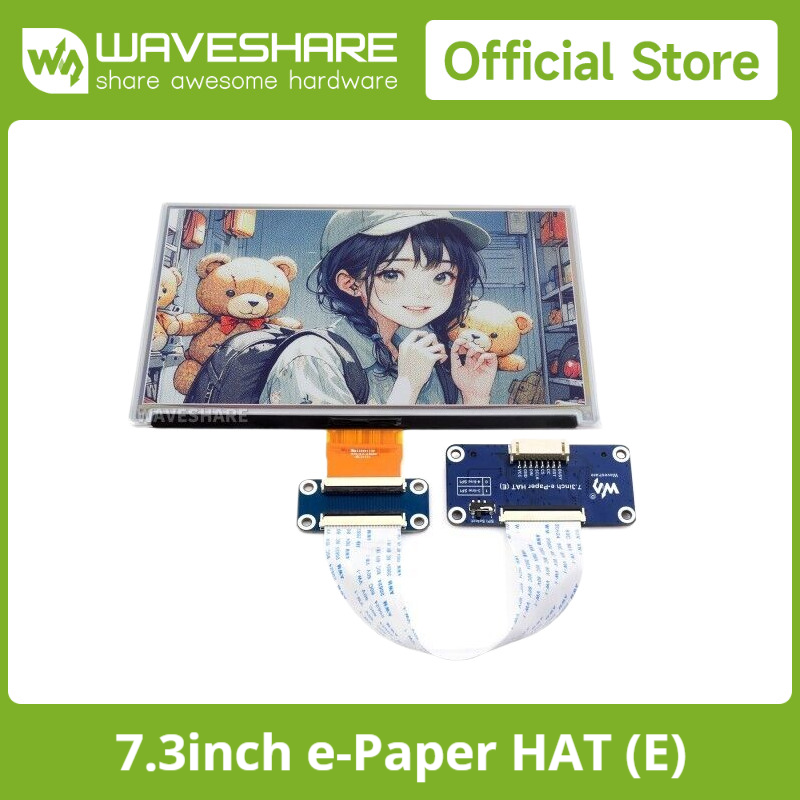 Arduino Robot - Waveshare 7.3インチ 6色電子ペーパーディスプレイ、電子インクディスプレイ、低消費電力、800×480、Raspberry Pi/Jetson Nano/Arduino/STM32用