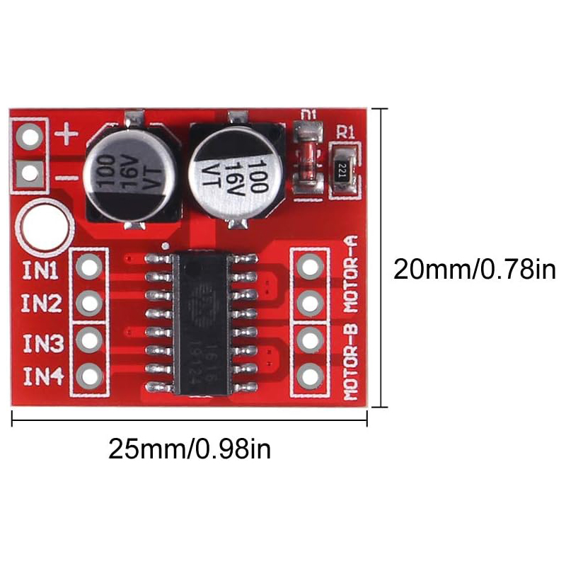 4/10個入り MX1508 DCモータードライバーモジュー - Motor Driver L298N のレビューと価格