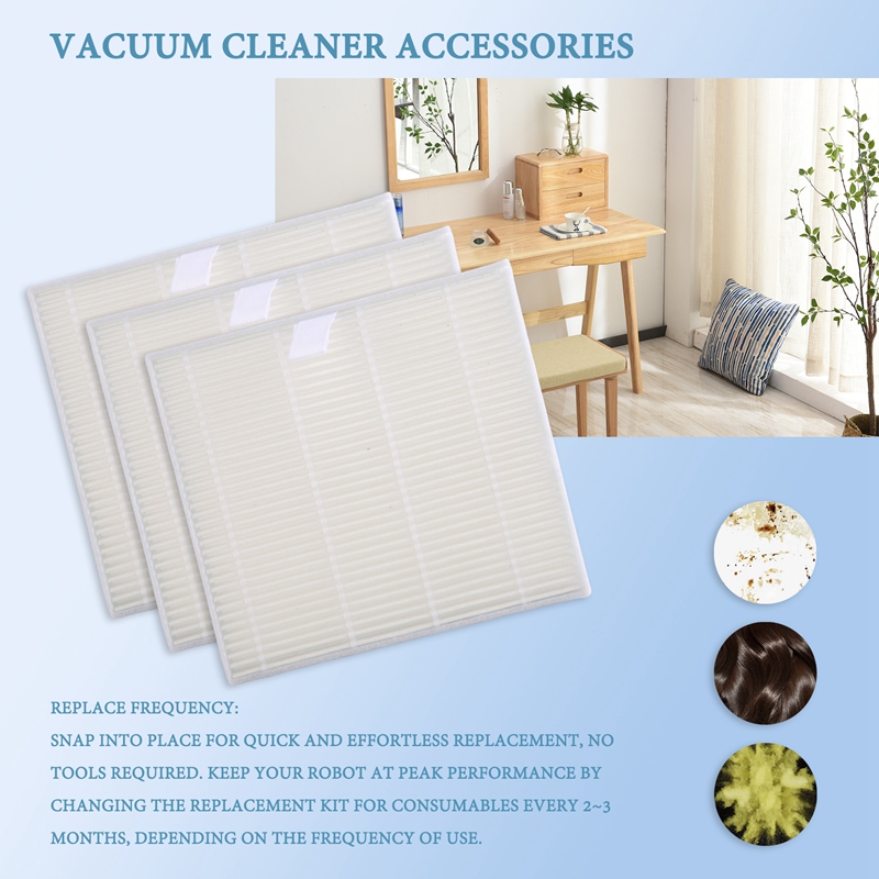 ● V80、V85ロボット掃除機用交換フィルターブラシ、ワイ - Robot Vacuum のレビューと価格