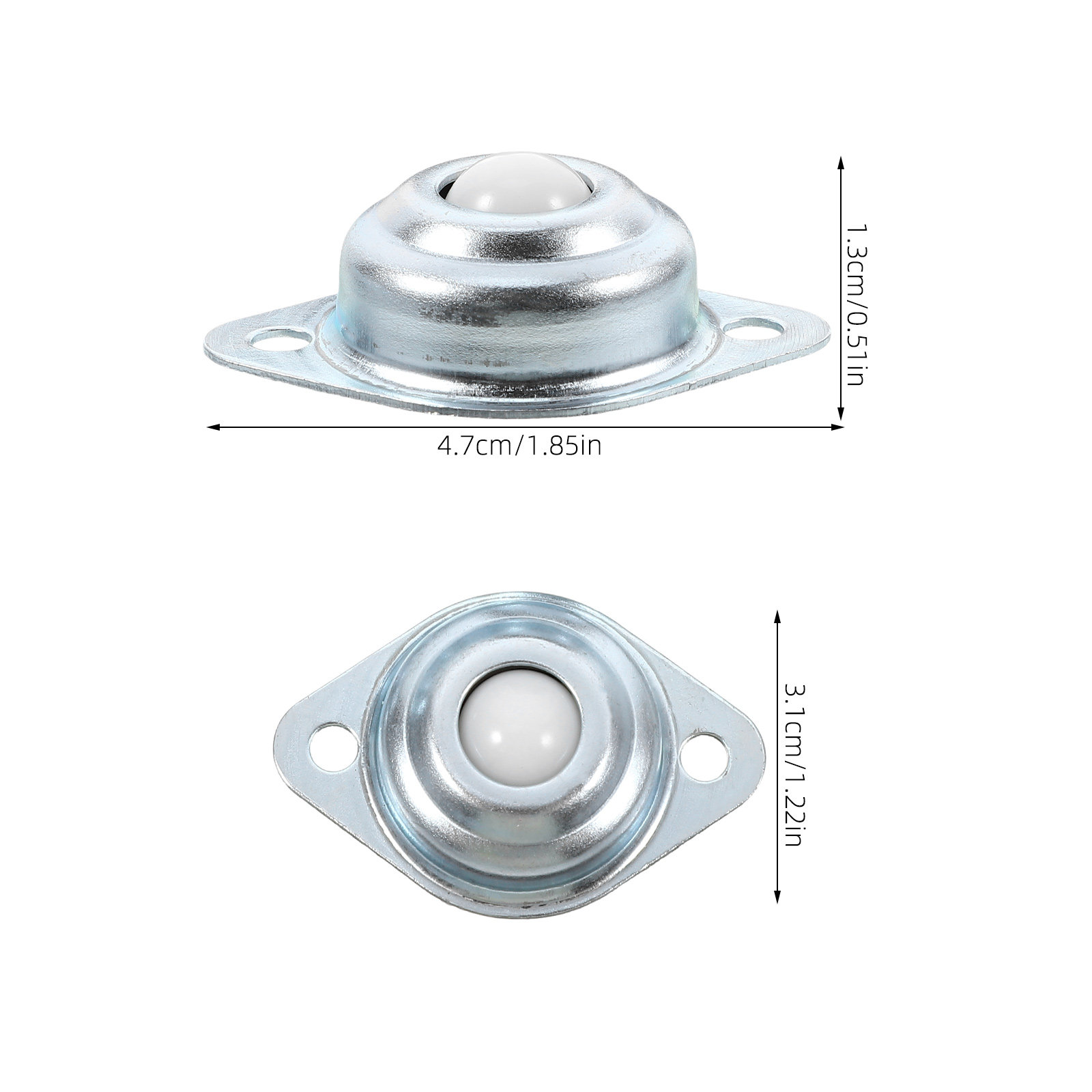 12個入りユニバーサルボールキャスター ナイロンベアリングロ - Caster Wheel のレビューと価格