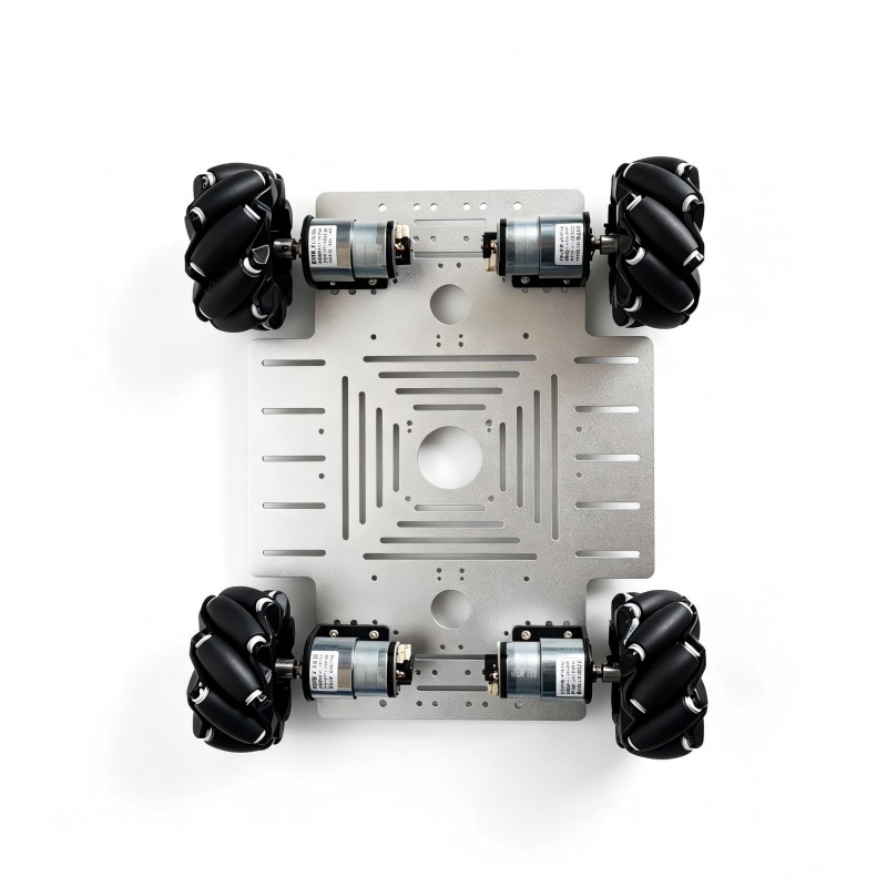 15kg積載 4WD メカナムホイール ロボットカーキット  - Ros Robot のレビューと価格