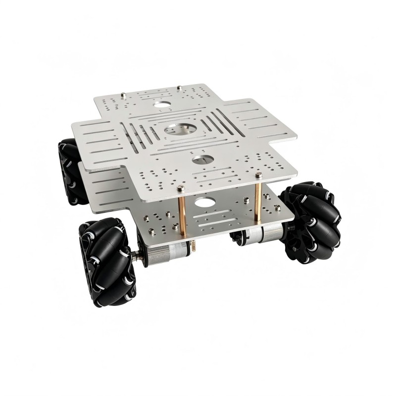 15kg積載 4WD メカナムホイール ロボットカーキット  - Ros Robot のレビューと価格