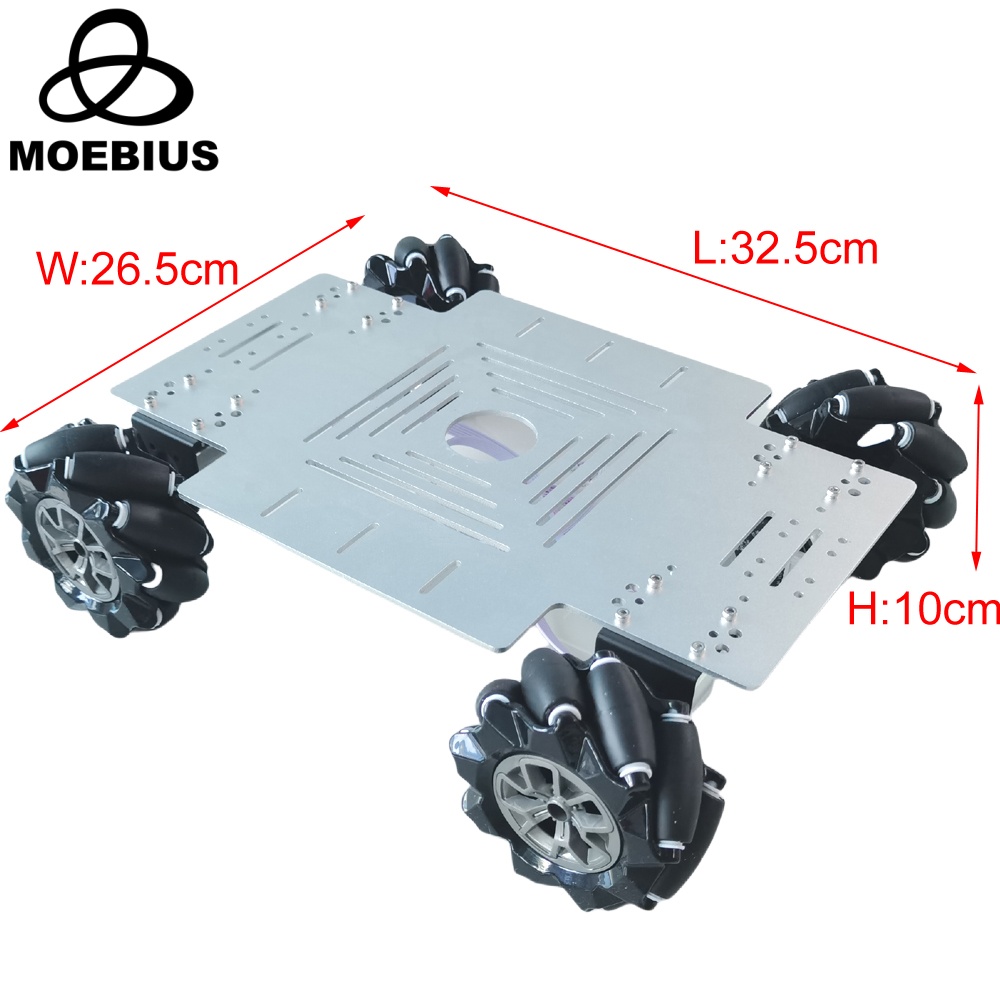 MOEBIUS 26KG積載量、4WDメカナムホイール搭載ロ - Robot Arm Kit のレビューと価格
