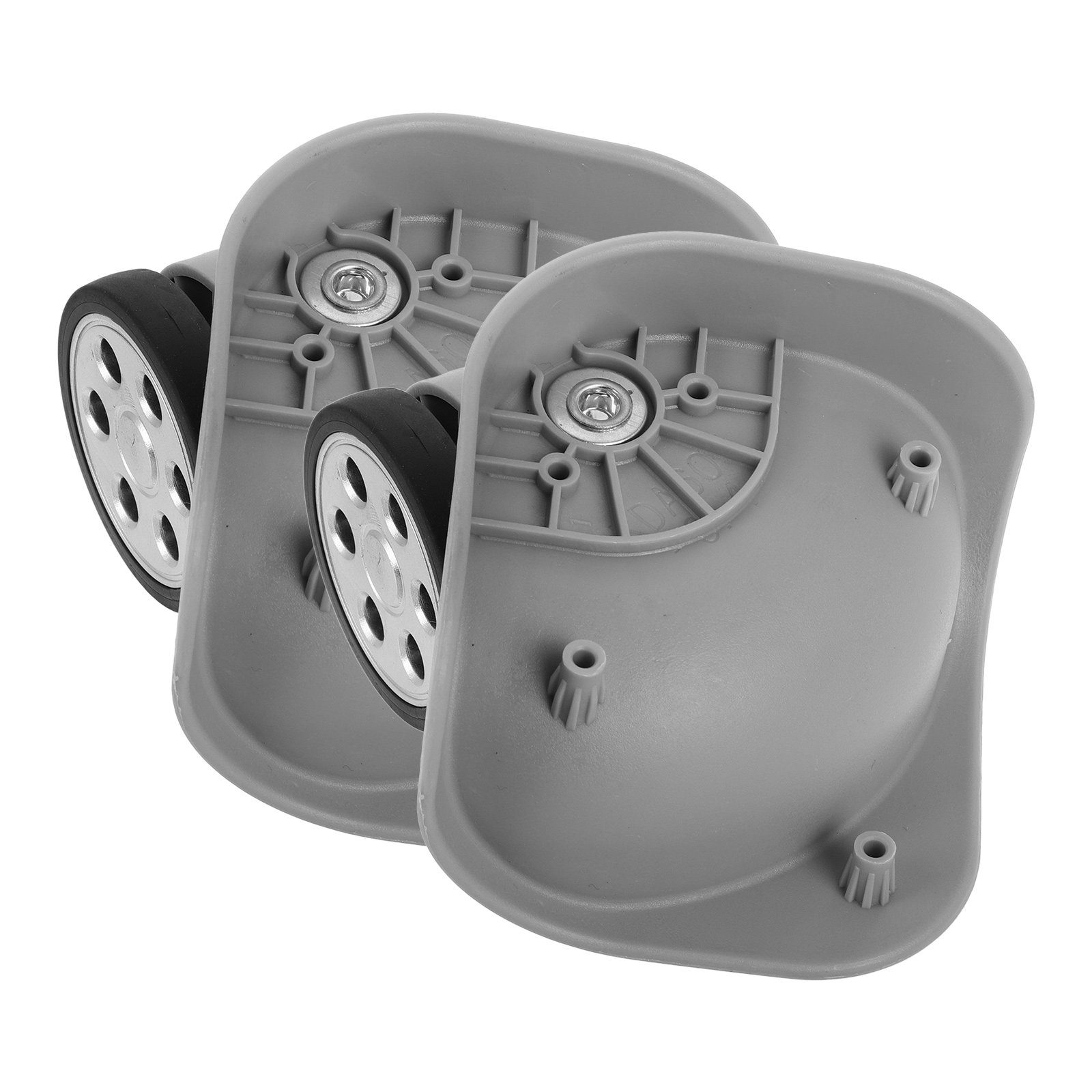 1組の丸穴付きスーツケース用車輪交換キット。明るいグレー色。 - Caster Wheel のレビューと価格