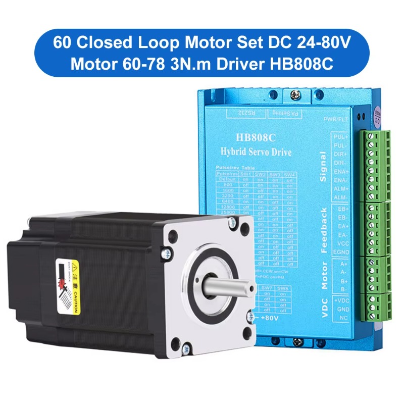 NEMA 24クローズドループステッピングモーター（ドライバ - Servo Kit のレビューと価格