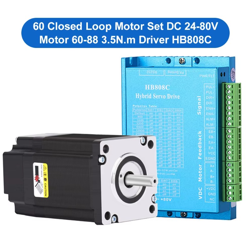 NEMA 24クローズドループステッピングモーター（ドライバ - Servo Kit のレビューと価格