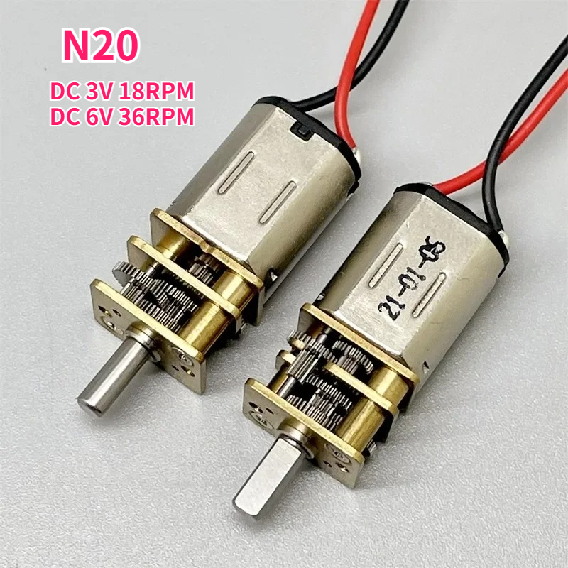 N20 DC 3V 18rpm 6V 36RPM ミニ7mm - Geared Motor のレビューと価格