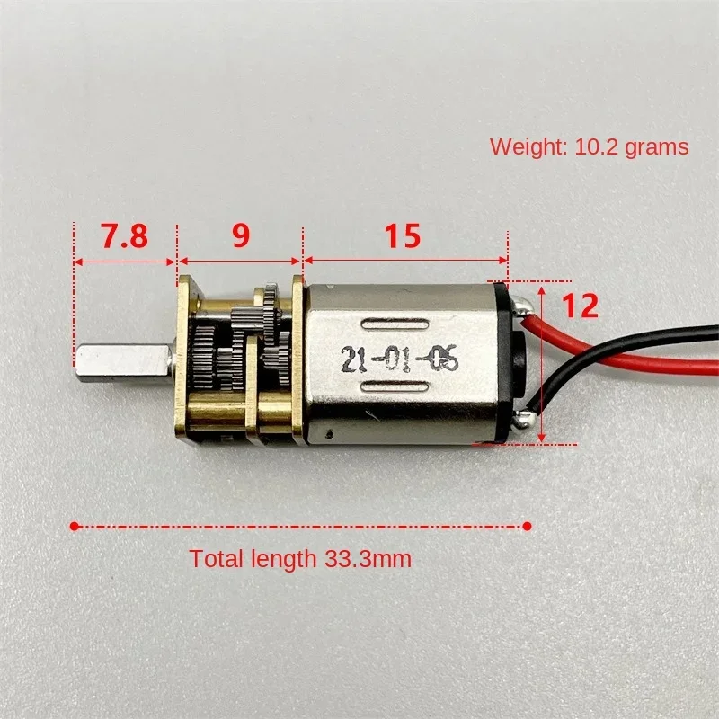 N20 DC 3V 18rpm 6V 36RPM ミニ7mm - Geared Motor のレビューと価格