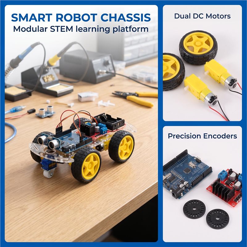ABXE スマートロボットカー用シャーシキット（Arduin - Arduino Robot のレビューと価格