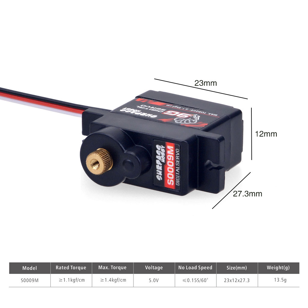 RCデジタルマイクロサーボ 2g 3.7g 4.3g 6g  - Micro Servo のレビューと価格