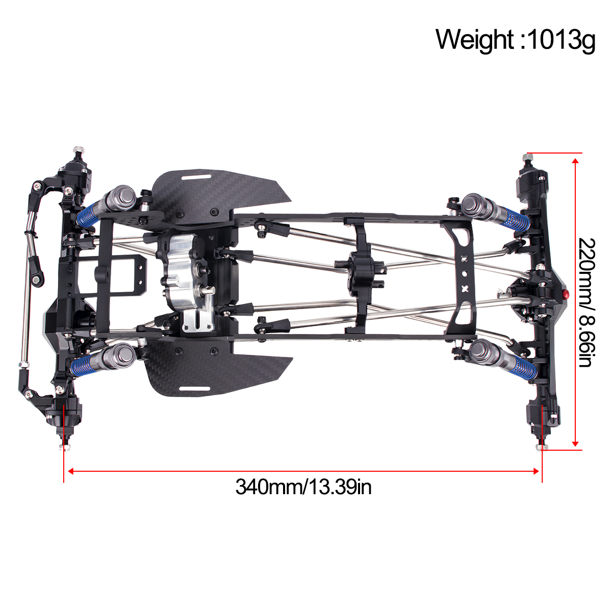 LCGカーボンファイバーシャーシキット（1/10スケールチェ - Robot Car Kit のレビューと価格
