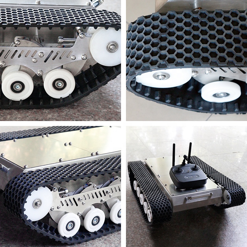 10～20kg積載可能 全地形対応クローラ式ロボットシャーシ - Robot Chassis のレビューと価格