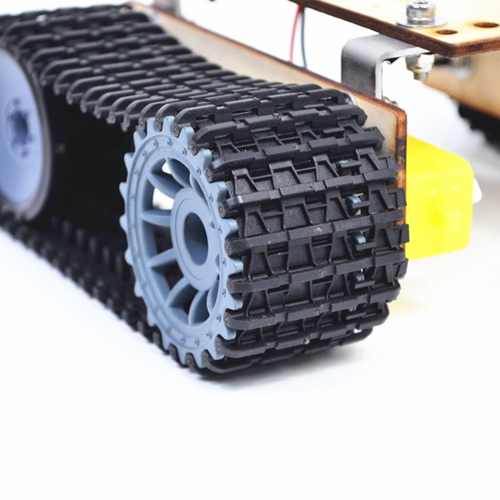 ロボット戦車用クローラーシャーシキット。エンジニアリングプラ - Robot Car Kit のレビューと価格