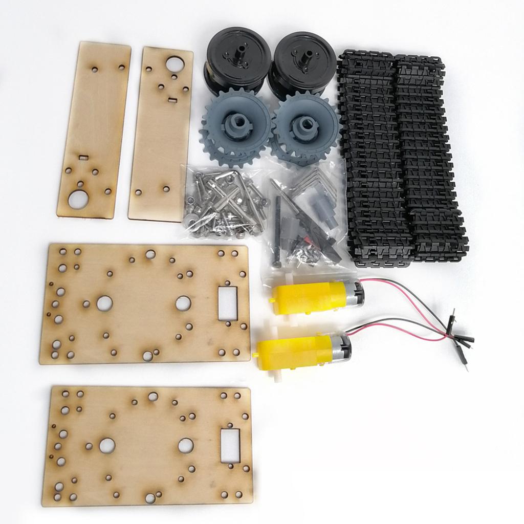 ロボット戦車用クローラーシャーシキット。エンジニアリングプラ - Robot Car Kit のレビューと価格