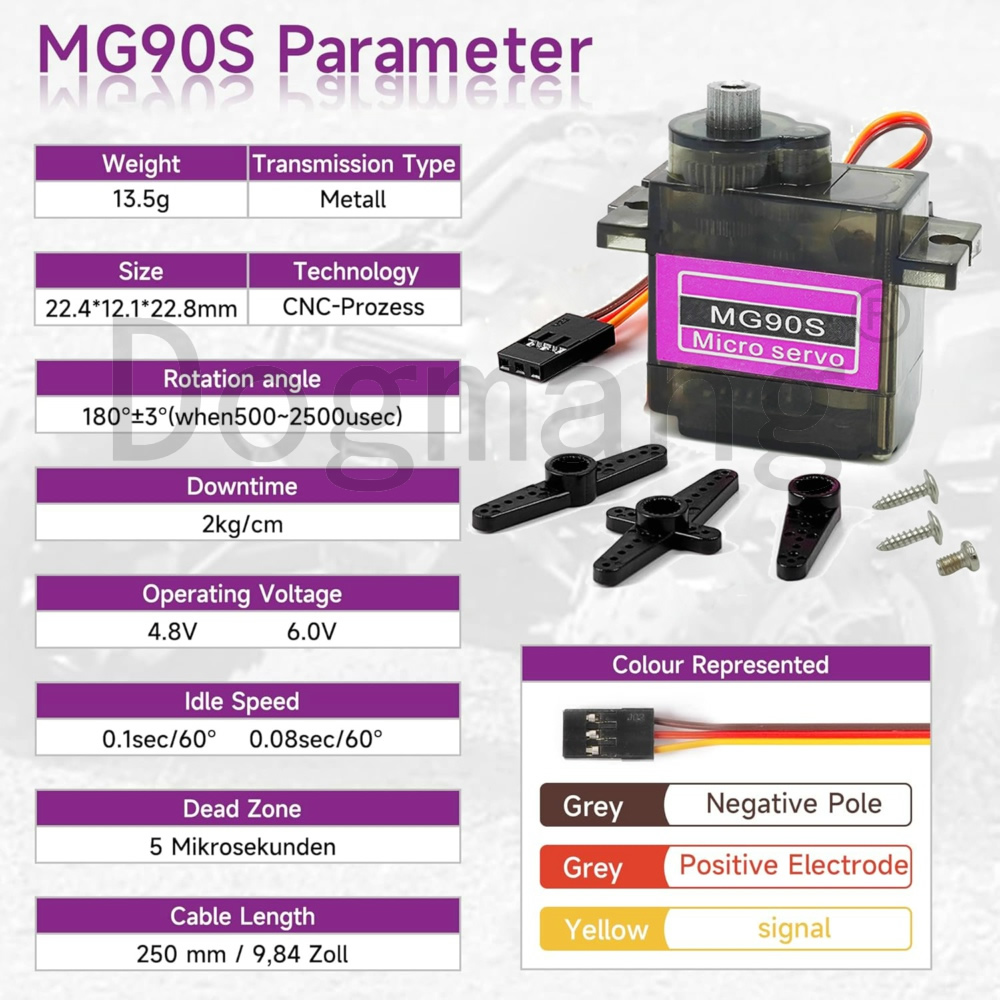 MG90S サーボ 1/2/4/10/20/50 個オールメ - Sg90 Servo のレビューと価格