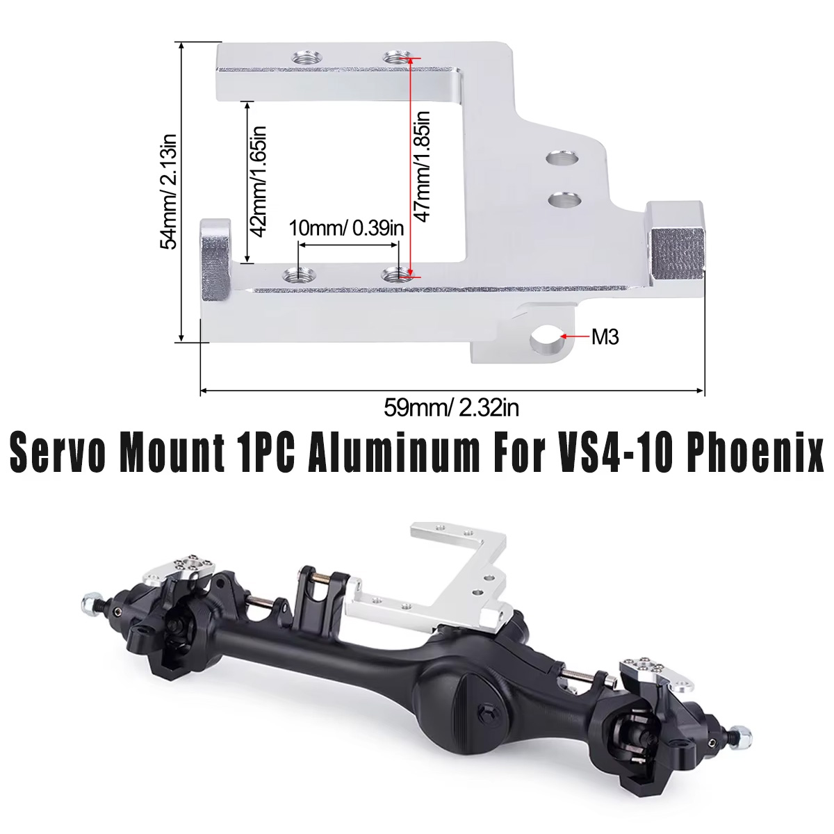 1PC アルミ製サーボマウントブラケット（Vanquish  - Servo Bracket のレビューと価格
