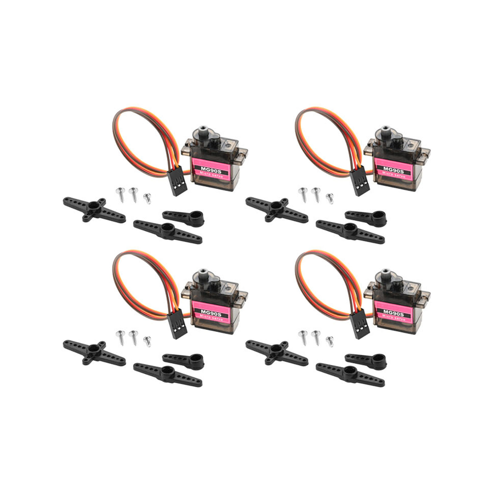 4個入り マイクロサーボ メタルギア 90 9G RCモータ - Robot Arm Metal のレビューと価格