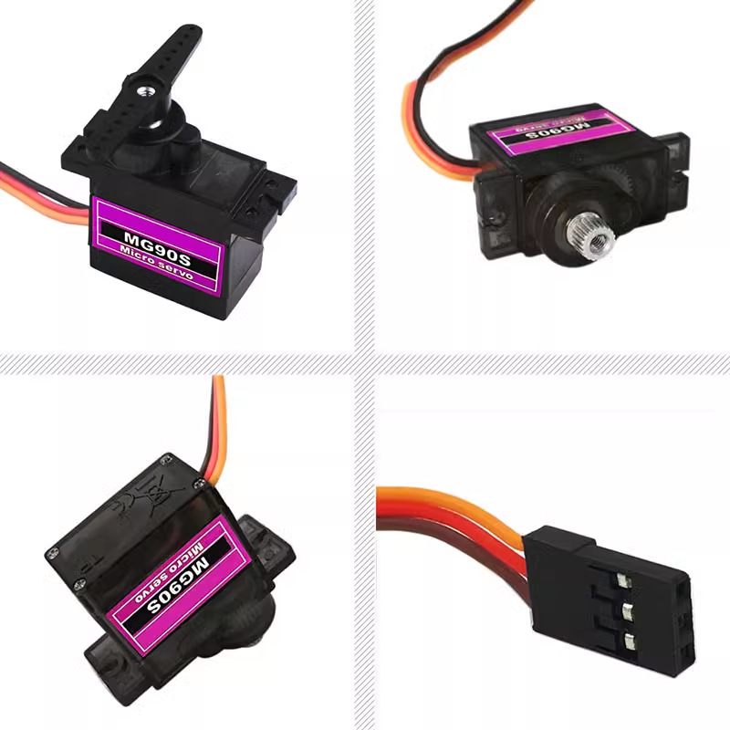 Mg90S 9g マイクロサーボ、プラスチックギア、180度 - Sg90 Servo のレビューと価格