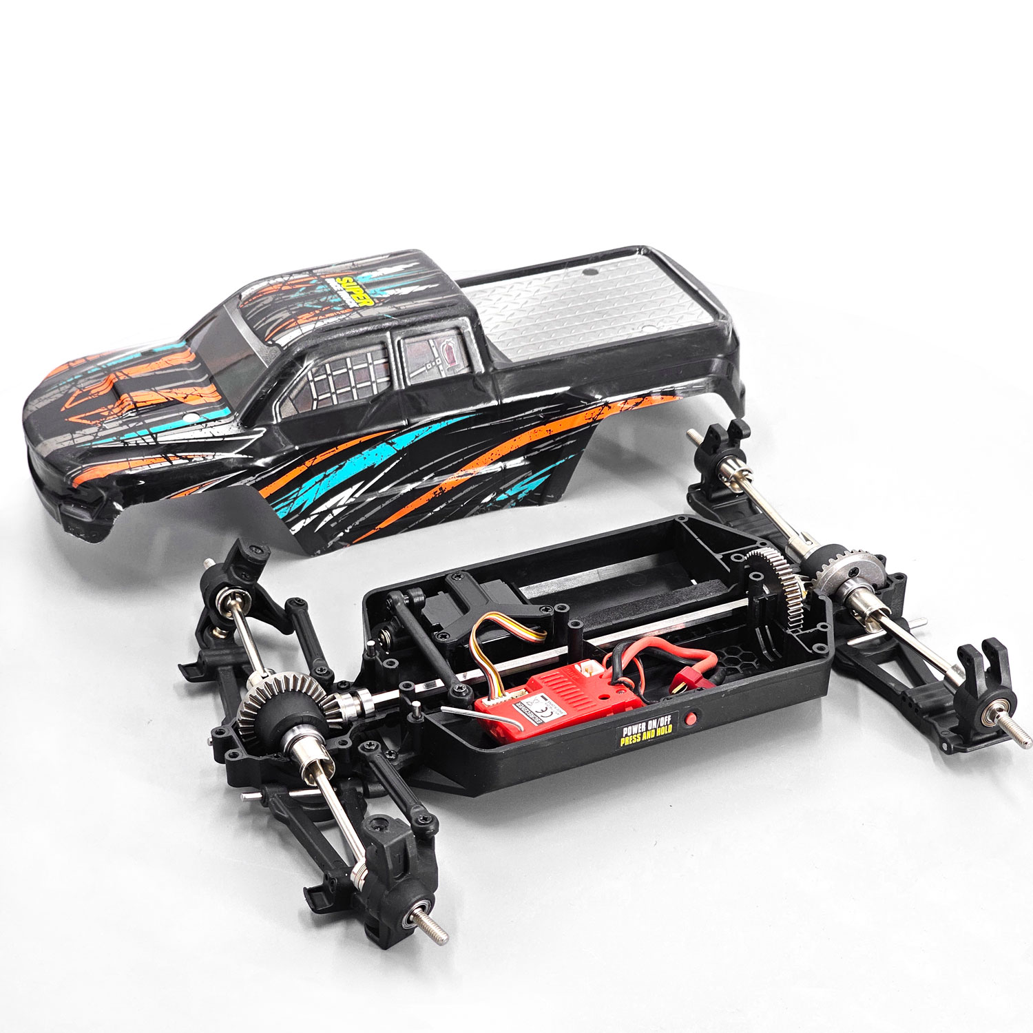 Haiboxing 1/16 RCカー用パウダーメタル製トラ - Robot Car Kit のレビューと価格