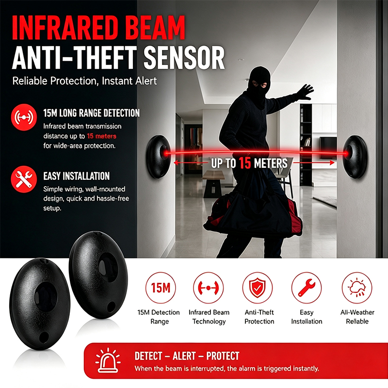 IP55防水シングル赤外線ビーム光電センサー障害物検知器自動 - Infrared Obstacle Sensor のレビューと価格